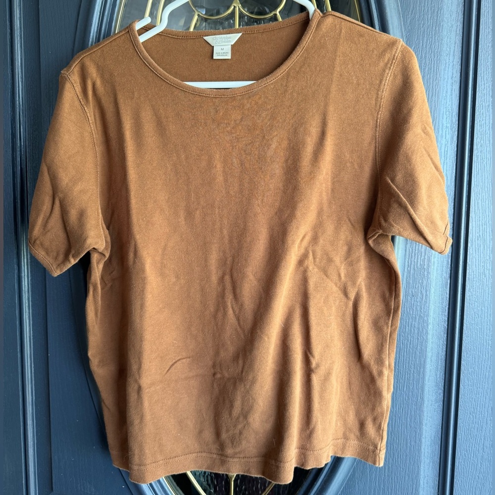 Christopher & banks brown t shirt
